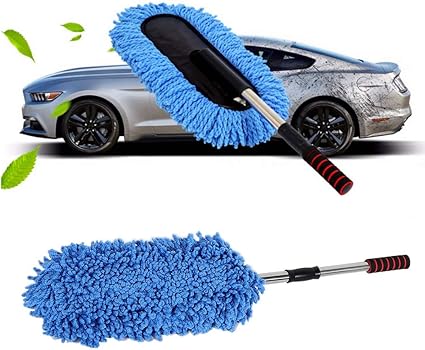 Car Wash Mop Telescopic Handle Microfiber Car Cleaning Brush